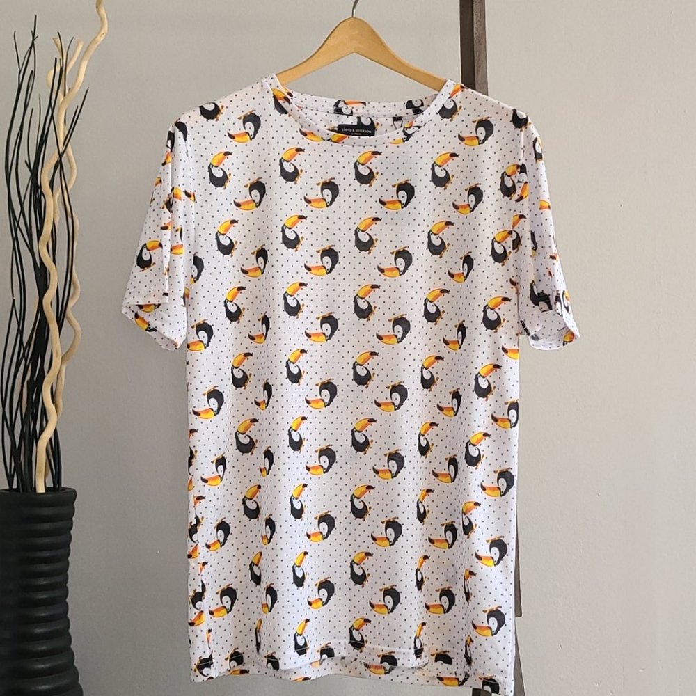 Brand New Lloyd & Jefferson London Toucan Tee